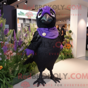 Lavendel Blackbird maskot...