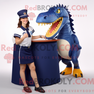 Navy Spinosaurus mascot...