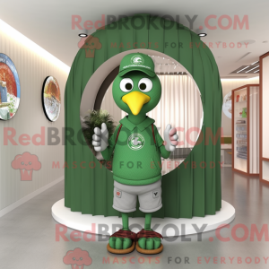 Grøn Tyrkiet maskot kostume...
