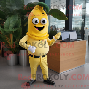 Yellow Baa mascot costume...