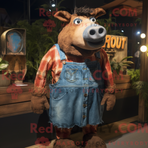 Rust Sow mascot costume...