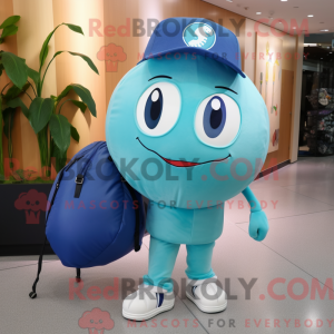 Cyan Baseball Ball mask...