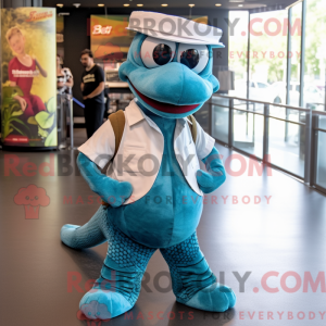 Teal Python Maskottchen...