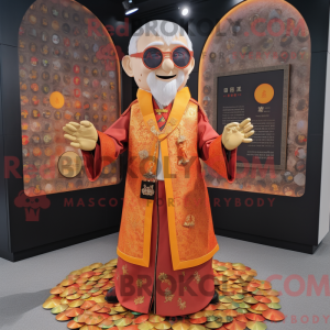 Mandarin mascot costume...