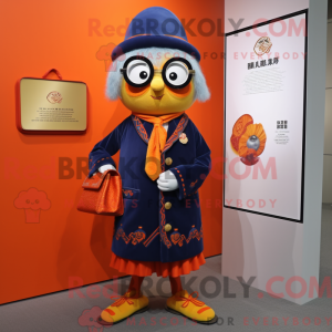 Mandarin maskot kostume...