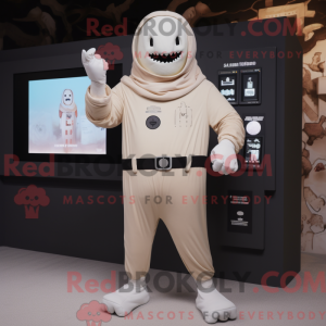 Beige Graveyard mascot...