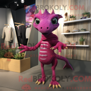 Magenta Dimorphodon mascot...