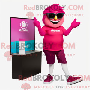 Magenta Ice mascottekostuum...