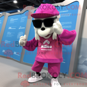 Magenta Ice mascot costume...