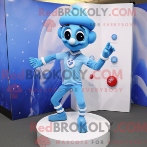 Sky Blue Acrobat maskot...
