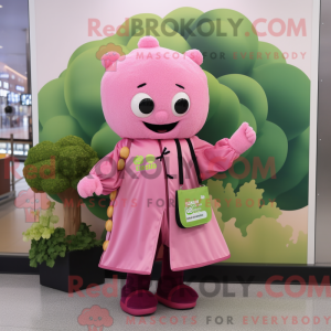 Pink Broccoli mascot...