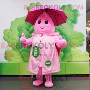 Pink Broccoli maskot...