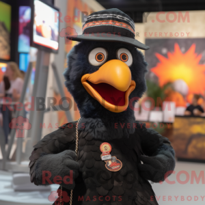 Black Turkey mascot costume...