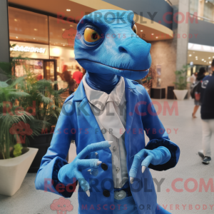 Blue Coelophysis mascot...