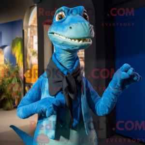 Blue Coelophysis mascot...