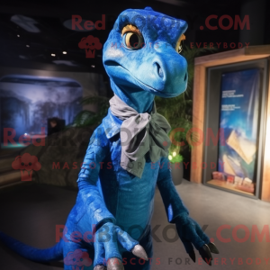 Blue Coelophysis mascot...