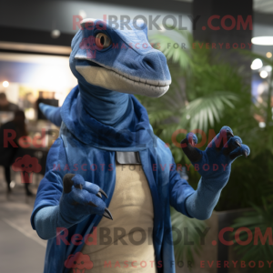 Blue Coelophysis mascot...