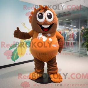 Brown Mandarin mascot...
