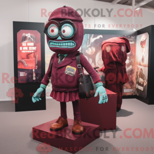 Maroon Zombie mascot...
