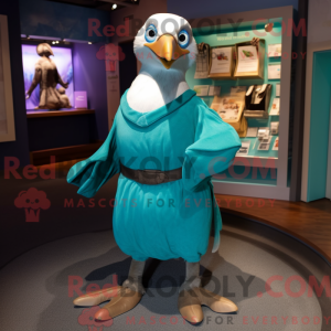 Teal Albatross mascot...