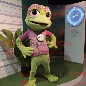 Olive Geckos Maskottchen...