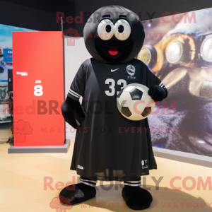 Black Handball Ball maskot...