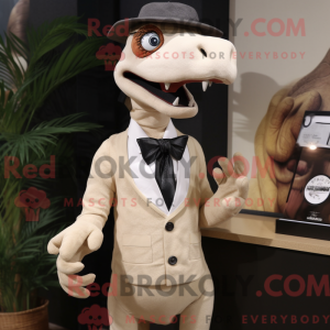 Cream Deinonychus mascot...