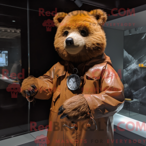 Rust Bear maskot kostume...