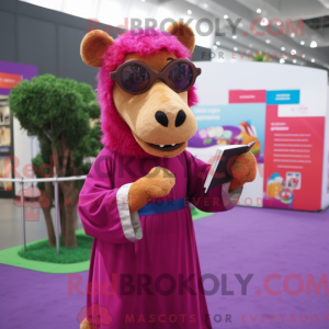 Magenta Camel mascot...
