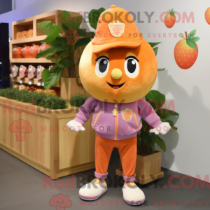 Peach Grape maskot kostume...
