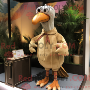 Máscara de pássaro Tan Dodo...