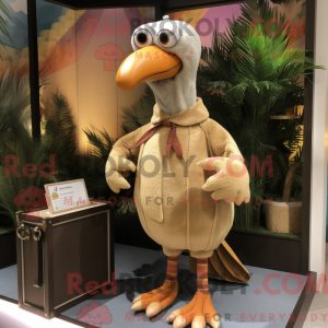 Tan Dodo Bird Maskottchen...