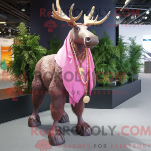 Pink Irish Elk maskot...