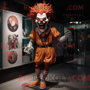 Rust Evil Clown Maskottchen...