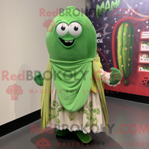 Cucumber mascot costume...