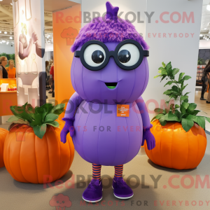 Purple Pumpkin mascot...