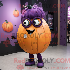 Purple Pumpkin mascot...
