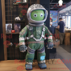 Figura de astronauta verde...