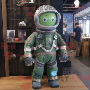 Green Astronaut mascot...