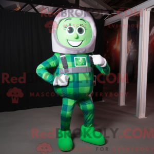 Figura de astronauta verde...