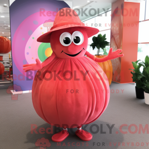 Pink Tomato mascot costume...