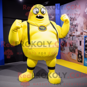 Citrongul Strongman maskot...