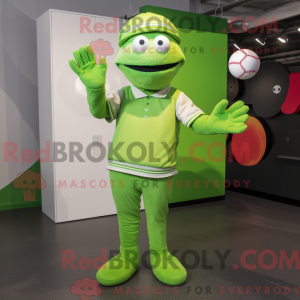 Lime Green Juggle mascot...