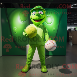 Lime Green Juggle mascot...