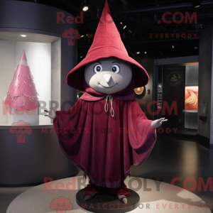 Maroon Witch S Hat mascot...