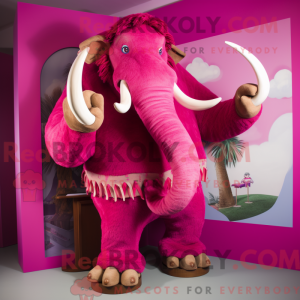 Magenta Mammoth mascot...