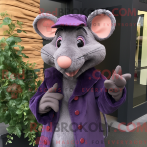 Purple Ratatouille mascot...