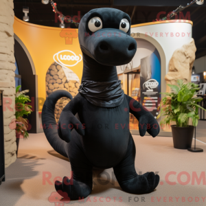 Black Diplodocus mascot...