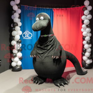 Black Diplodocus mascot...