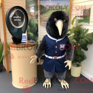 Navy Kiwi maskot kostume...